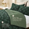 image:imageSasttie Queen Comforter Set 3Piece Boho Tufted Bedding Ultra Soft Brushed Checkered Bed Set for Bedroom Guest Room amp Dorm AllSeason Use with Plaid Geometric Design Navy BlueGreen