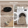 image:imageSasttie 8x10 Area Rugs UltraSoft Washable Rug Low Pile Foldable Thin Carpets with NonSlip Backing SkinFriendly Stain Resistant Carpet for Living Room Bedroom Kitchen Dorm 8x10 BeigeDark Brown