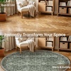 image:imageSasttie 8x10 Area Rugs UltraSoft Washable Rug Low Pile Foldable Thin Carpets with NonSlip Backing SkinFriendly Stain Resistant Carpet for Living Room Bedroom Kitchen Dorm 8x10 BeigeDark Green
