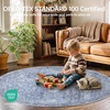 image:imageSasttie 8x10 Area Rugs UltraSoft Washable Rug Low Pile Foldable Thin Carpets with NonSlip Backing SkinFriendly Stain Resistant Carpet for Living Room Bedroom Kitchen Dorm 8x10 BeigeBlue