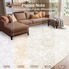 image:imageSasttie 8x10 Area Rugs UltraSoft Washable Rug Low Pile Foldable Thin Carpets with NonSlip Backing SkinFriendly Stain Resistant Carpet for Living Room Bedroom Kitchen Dorm 8x10 BeigeCream