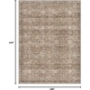 image:imageSasttie 8x10 Area Rugs UltraSoft Washable Rug Low Pile Foldable Thin Carpets with NonSlip Backing SkinFriendly Stain Resistant Carpet for Living Room Bedroom Kitchen Dorm 8x10 BeigeDark Brown