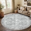 image:imageSasttie 8x10 Area Rugs UltraSoft Washable Rug Low Pile Foldable Thin Carpets with NonSlip Backing SkinFriendly Stain Resistant Carpet for Living Room Bedroom Kitchen Dorm 8x10 BeigeLight Grey