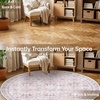 image:imageSasttie 8x10 Area Rugs UltraSoft Washable Rug Low Pile Foldable Thin Carpets with NonSlip Backing SkinFriendly Stain Resistant Carpet for Living Room Bedroom Kitchen Dorm 8x10 BeigePink