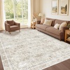 image:imageSasttie 8x10 Area Rugs UltraSoft Washable Rug Low Pile Foldable Thin Carpets with NonSlip Backing SkinFriendly Stain Resistant Carpet for Living Room Bedroom Kitchen Dorm 8x10 BeigeBeige