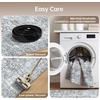 image:imageSasttie 8x10 Area Rugs UltraSoft Washable Rug Low Pile Foldable Thin Carpets with NonSlip Backing SkinFriendly Stain Resistant Carpet for Living Room Bedroom Kitchen Dorm 8x10 BeigeLight Grey