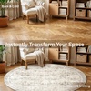 image:imageSasttie 8x10 Area Rugs UltraSoft Washable Rug Low Pile Foldable Thin Carpets with NonSlip Backing SkinFriendly Stain Resistant Carpet for Living Room Bedroom Kitchen Dorm 8x10 BeigeBeige