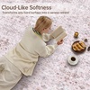 image:imageSasttie 8x10 Area Rugs UltraSoft Washable Rug Low Pile Foldable Thin Carpets with NonSlip Backing SkinFriendly Stain Resistant Carpet for Living Room Bedroom Kitchen Dorm 8x10 BeigePink