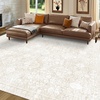 image:imageSasttie 8x10 Area Rugs UltraSoft Washable Rug Low Pile Foldable Thin Carpets with NonSlip Backing SkinFriendly Stain Resistant Carpet for Living Room Bedroom Kitchen Dorm 8x10 BeigeCream