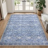 image:imageSasttie 8x10 Area Rugs UltraSoft Washable Rug Low Pile Foldable Thin Carpets with NonSlip Backing SkinFriendly Stain Resistant Carpet for Living Room Bedroom Kitchen Dorm 8x10 BeigeBlue