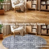 image:imageSasttie 8x10 Area Rugs UltraSoft Washable Rug Low Pile Foldable Thin Carpets with NonSlip Backing SkinFriendly Stain Resistant Carpet for Living Room Bedroom Kitchen Dorm 8x10 BeigeBlack Grey