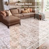 image:imageSasttie 8x10 Area Rugs UltraSoft Washable Rug Low Pile Foldable Thin Carpets with NonSlip Backing SkinFriendly Stain Resistant Carpet for Living Room Bedroom Kitchen Dorm 8x10 BeigePink