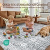 image:imageSasttie 8x10 Area Rugs UltraSoft Washable Rug Low Pile Foldable Thin Carpets with NonSlip Backing SkinFriendly Stain Resistant Carpet for Living Room Bedroom Kitchen Dorm 8x10 BeigeLight Grey