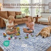 image:imageSasttie 8x10 Area Rugs UltraSoft Washable Rug Low Pile Foldable Thin Carpets with NonSlip Backing SkinFriendly Stain Resistant Carpet for Living Room Bedroom Kitchen Dorm 8x10 BeigeBlue