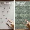 image:imageSasttie 8x10 Area Rugs UltraSoft Washable Rug Low Pile Foldable Thin Carpets with NonSlip Backing SkinFriendly Stain Resistant Carpet for Living Room Bedroom Kitchen Dorm 8x10 BeigeDark Green