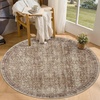 image:imageSasttie 8x10 Area Rugs UltraSoft Washable Rug Low Pile Foldable Thin Carpets with NonSlip Backing SkinFriendly Stain Resistant Carpet for Living Room Bedroom Kitchen Dorm 8x10 BeigeDark Brown