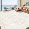 image:imageSasttie 8x10 Area Rugs UltraSoft Washable Rug Low Pile Foldable Thin Carpets with NonSlip Backing SkinFriendly Stain Resistant Carpet for Living Room Bedroom Kitchen Dorm 8x10 BeigeCream