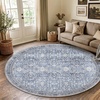 image:imageSasttie 8x10 Area Rugs UltraSoft Washable Rug Low Pile Foldable Thin Carpets with NonSlip Backing SkinFriendly Stain Resistant Carpet for Living Room Bedroom Kitchen Dorm 8x10 BeigeBlue