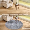 image:imageSasttie 8x10 Area Rugs UltraSoft Washable Rug Low Pile Foldable Thin Carpets with NonSlip Backing SkinFriendly Stain Resistant Carpet for Living Room Bedroom Kitchen Dorm 8x10 BeigeBlack Grey
