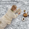 image:imageSasttie 8x10 Area Rugs UltraSoft Washable Rug Low Pile Foldable Thin Carpets with NonSlip Backing SkinFriendly Stain Resistant Carpet for Living Room Bedroom Kitchen Dorm 8x10 BeigeLight Grey