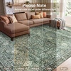 image:imageSasttie 8x10 Area Rugs UltraSoft Washable Rug Low Pile Foldable Thin Carpets with NonSlip Backing SkinFriendly Stain Resistant Carpet for Living Room Bedroom Kitchen Dorm 8x10 BeigeDark Green