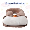 image:imageSasttie Velvet Pregnancy Pillow Cover 57Inch UShaped Pregnancy Pillow Case Fits 55 to 57 Inch Maternity Pillow Pink No Pillow Insert Brown CapybaraBrown