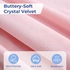 image:imageSasttie Velvet Pregnancy Pillow Cover 57Inch UShaped Pregnancy Pillow Case Fits 55 to 57 Inch Maternity Pillow Pink No Pillow Insert Brown CapybaraPink