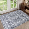image:imageSasttie 8x10 Area Rugs UltraSoft Washable Rug Low Pile Foldable Thin Carpets with NonSlip Backing SkinFriendly Stain Resistant Carpet for Living Room Bedroom Kitchen Dorm 8x10 BeigeBlack Grey