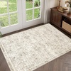 image:imageSasttie 8x10 Area Rugs UltraSoft Washable Rug Low Pile Foldable Thin Carpets with NonSlip Backing SkinFriendly Stain Resistant Carpet for Living Room Bedroom Kitchen Dorm 8x10 BeigeBeige