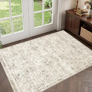 image:imageSasttie 8x10 Area Rugs UltraSoft Washable Rug Low Pile Foldable Thin Carpets with NonSlip Backing SkinFriendly Stain Resistant Carpet for Living Room Bedroom Kitchen Dorm 8x10 BeigeBeige