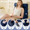 image:imageSasttie Extra Wide Wedge Pillow Set for After Surgery Dark Grey amp White  Bed Wedge Pillow Headboard with Memory Foam Neck Cushion for Acid Reflux Sleeping Neck amp Back SupportNavy