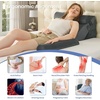 image:imageSasttie Extra Wide Wedge Pillow Set for After Surgery Dark Grey amp White  Bed Wedge Pillow Headboard with Memory Foam Neck Cushion for Acid Reflux Sleeping Neck amp Back SupportVelvet  Dark Grey