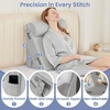 image:imageSasttie Extra Wide Wedge Pillow Set for After Surgery Dark Grey amp White  Bed Wedge Pillow Headboard with Memory Foam Neck Cushion for Acid Reflux Sleeping Neck amp Back SupportLight Grey