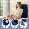 image:imageSasttie Extra Wide Wedge Pillow Set for After Surgery Dark Grey amp White  Bed Wedge Pillow Headboard with Memory Foam Neck Cushion for Acid Reflux Sleeping Neck amp Back SupportNavy