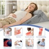 image:imageSasttie Extra Wide Wedge Pillow Set for After Surgery Dark Grey amp White  Bed Wedge Pillow Headboard with Memory Foam Neck Cushion for Acid Reflux Sleeping Neck amp Back SupportVelvet  Light Grey