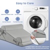 image:imageSasttie Extra Wide Wedge Pillow Set for After Surgery Dark Grey amp White  Bed Wedge Pillow Headboard with Memory Foam Neck Cushion for Acid Reflux Sleeping Neck amp Back SupportVelvet  Light Grey