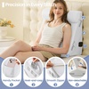 image:imageSasttie Extra Wide Wedge Pillow Set for After Surgery Dark Grey amp White  Bed Wedge Pillow Headboard with Memory Foam Neck Cushion for Acid Reflux Sleeping Neck amp Back SupportWhite